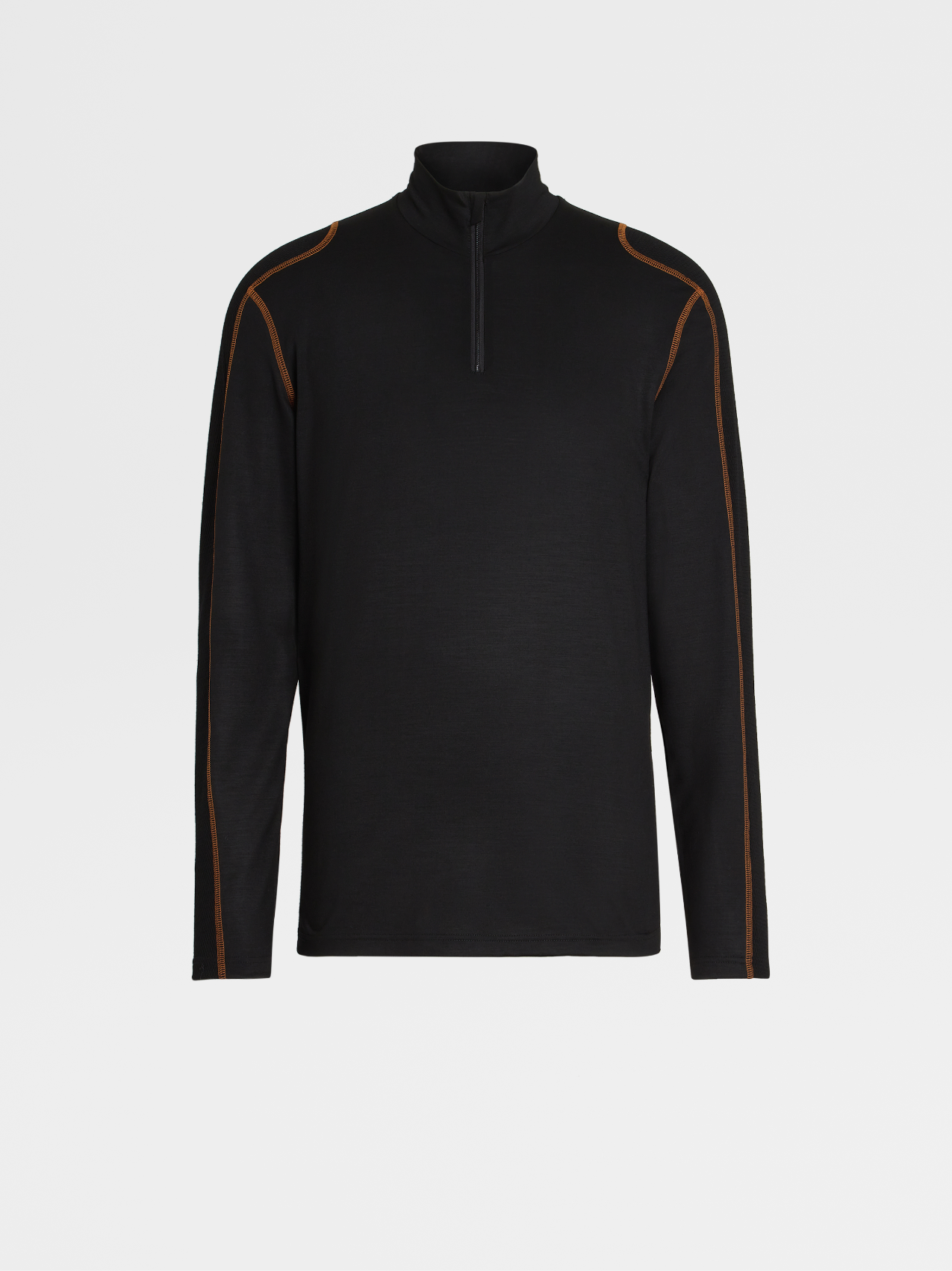 Black Techmerino™ Wool Jersey Long-sleeve T-shirt